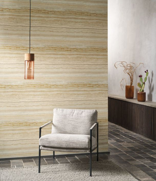 Casadeco Minerals behang in een warm interieur
