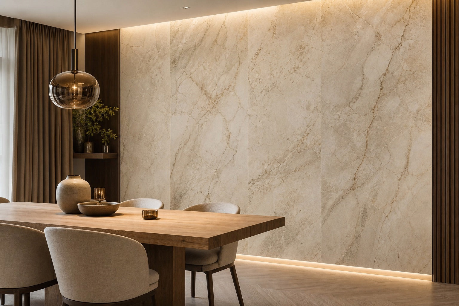 Inspiratiebeeld met steenlook wandpanelen