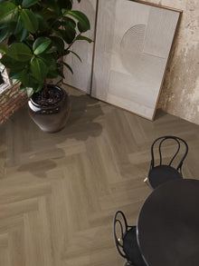 YUP XL Brentford herringbone dryback dark oak – afbeelding 4