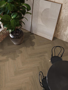 YUP Sutton herringbone dryback light brown – afbeelding 4