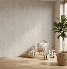 Linnen Grijs wandpaneel – detail en sfeer
