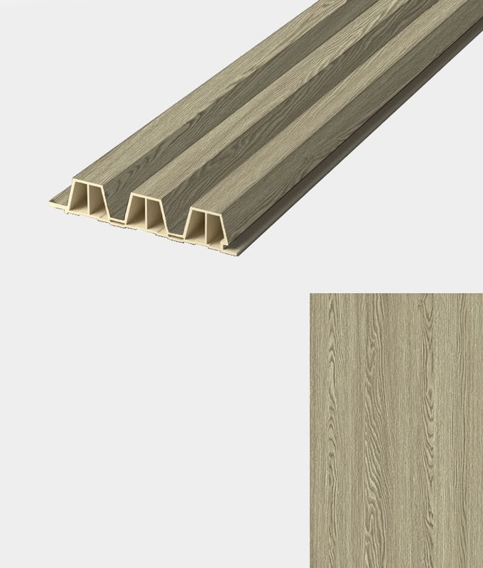 Eiken Light lattenpaneel · Breed – kleur en structuur