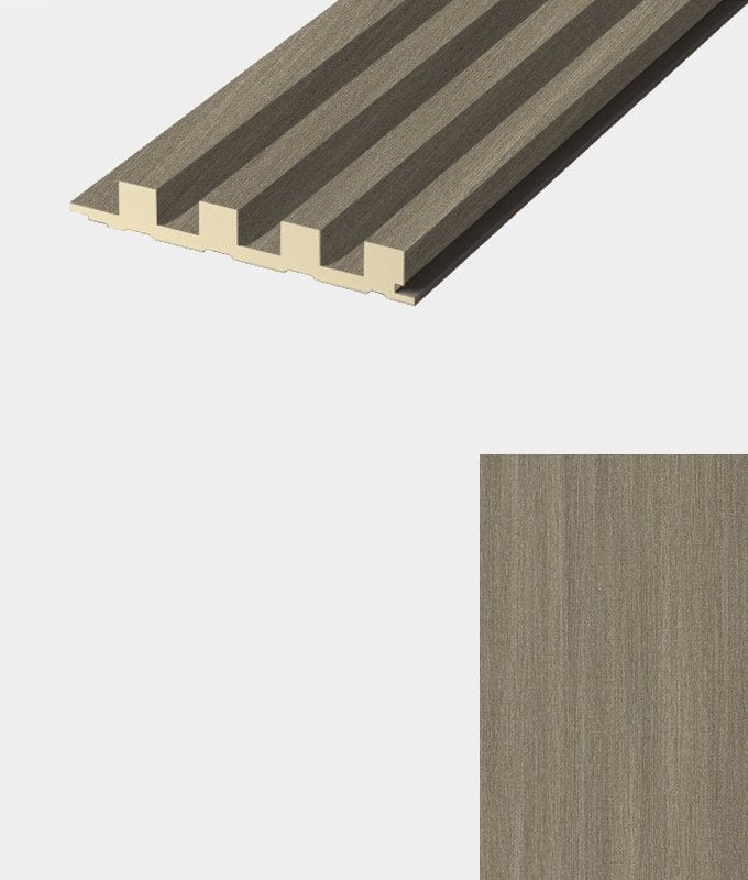 Eiken Light Grey Wash lattenpaneel · Massief – kleur en structuur