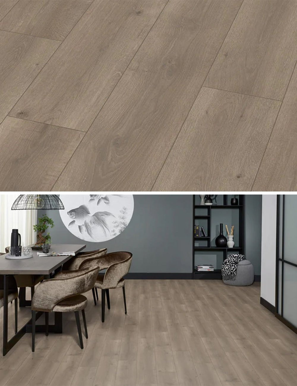 Floorlife Laminaat Houtlook Queens Grijs Bruin Eiken 6404