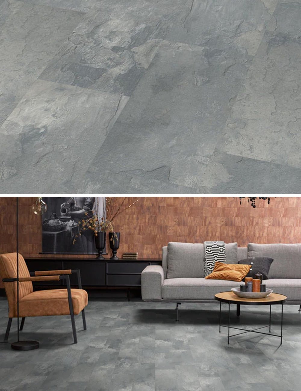 Floorlife Laminaat Tegel Madison Square Aqua Middengrijs - Tegel 60.4 x 28 cm - 5022640519