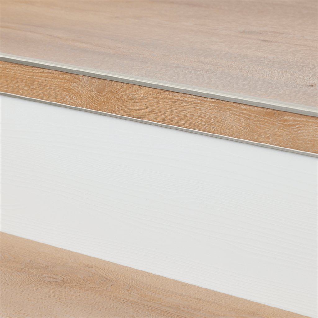 Floorlife Stootbord PVC RAL 9010 Wit Houtstructuur (set 16 stuks)
